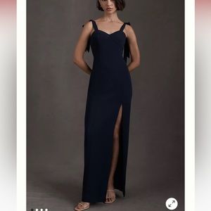 BHLDN Antonia dress midnight navy size 8